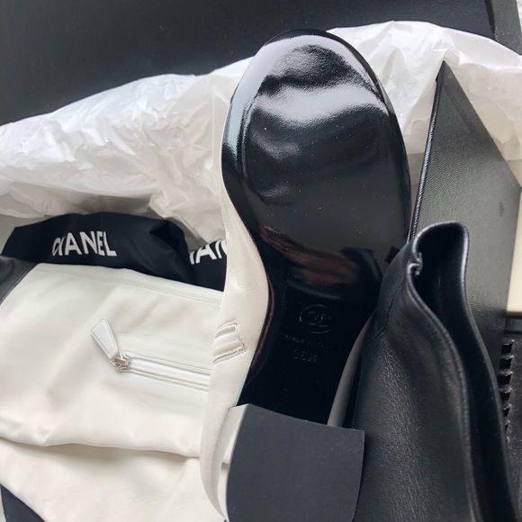 CHANEL Cap Toe OTK Boots BRAND NEW - Picture 5 of 6